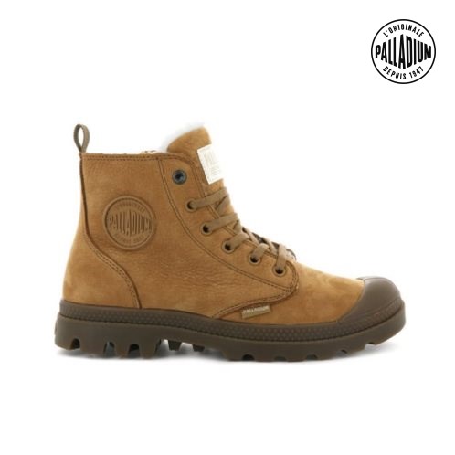 Bottes Palladium Pampa Hi Zip WL Femme Marron | FR SNG478L